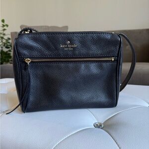 Kate Spade Black Young Lane Leather Crossbody Bag Adjustable strap purse